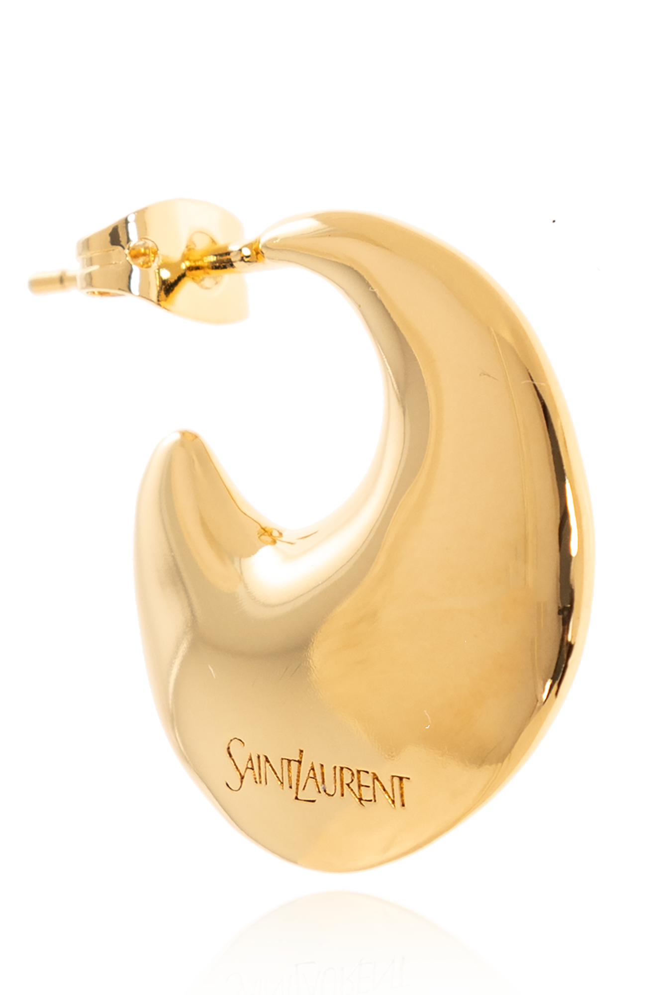 SAINT LAURENT PARIS｜ (823709 Y1500 8030) Gold Earrings with engraved logo Saint Laurent - Vitkac AS